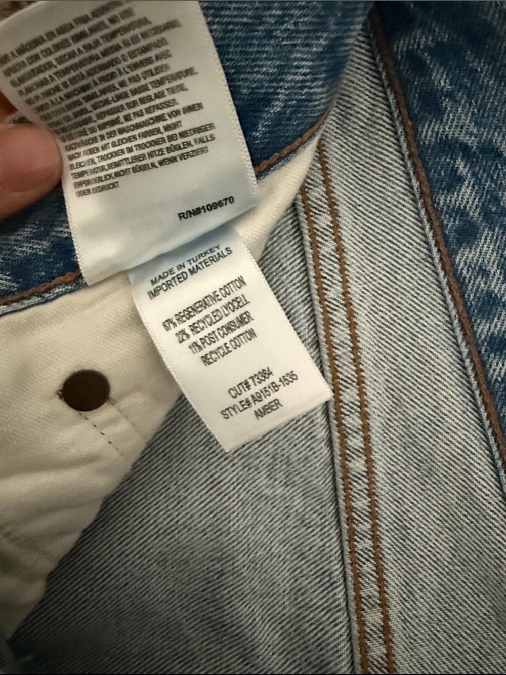 Agolde 'Amber' Jeans Size 29 - Picture 4 of 7